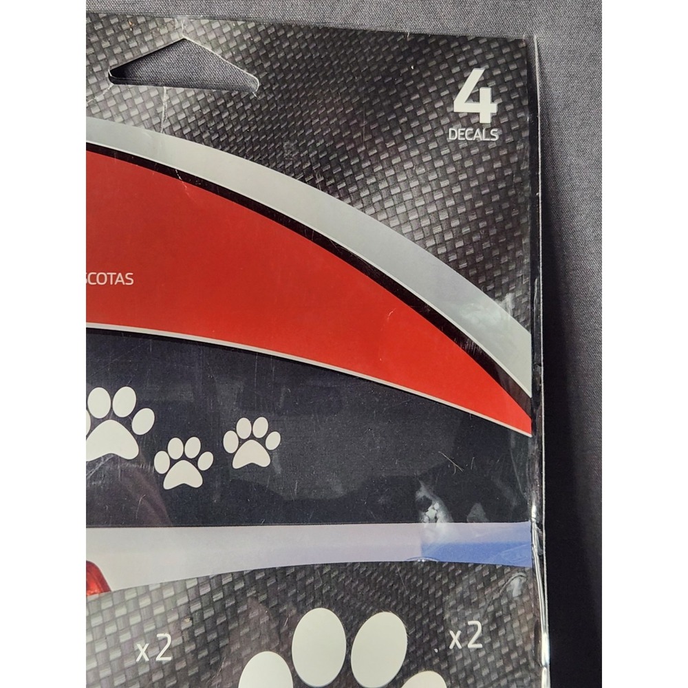 Pet Paw Prints 4 Pk Cat Dog Kitten Puppy Vinyl‎ Decal Car Window Bumper Sticker - Picture 3 of 5